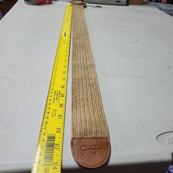 New Jessica Simpson TanBelt Women's Size S 4-6 Brown Leather Trim Pants or Jeans - Picture 10 of 10